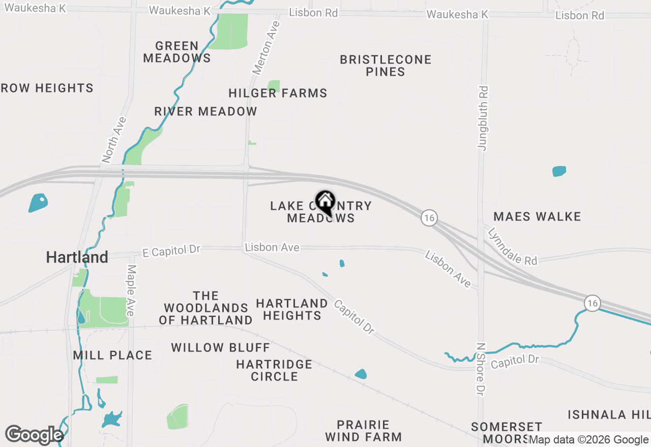 Map of 240 Crystal Dr, Hartland, WI 53029