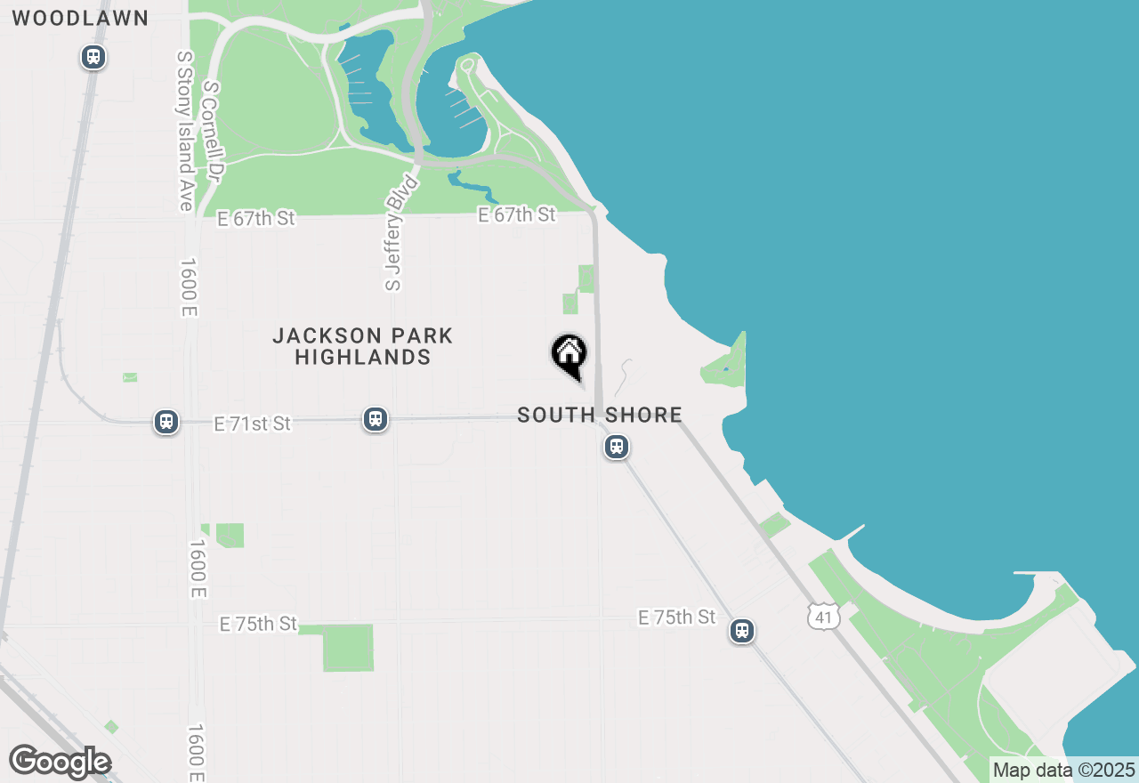 Map of 2358 E 70th Place #106, Chicago, IL 60649