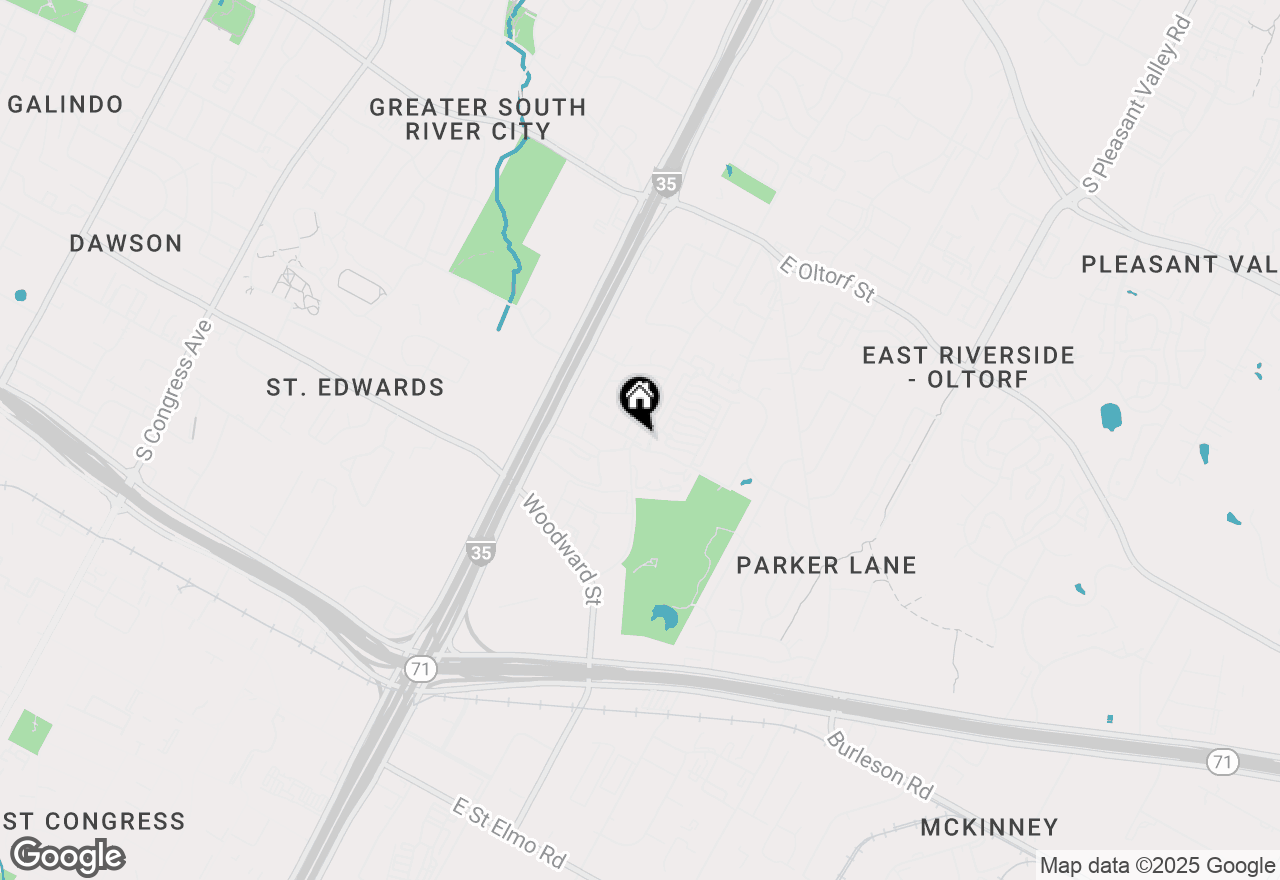Map of 3007 Parker Ln #A, Austin, TX 78741