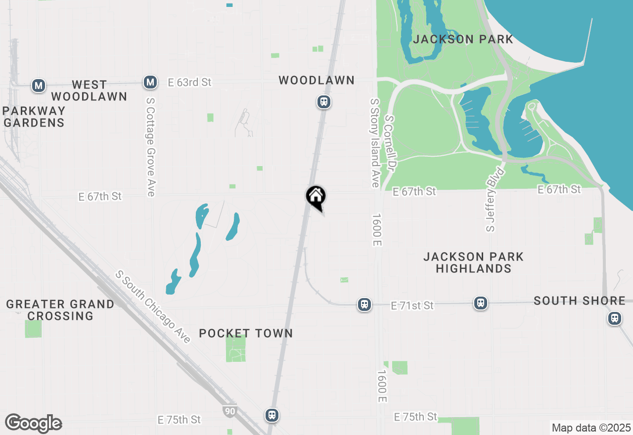 Map of 6744 S Dorchester Avenue, Chicago, IL 60637