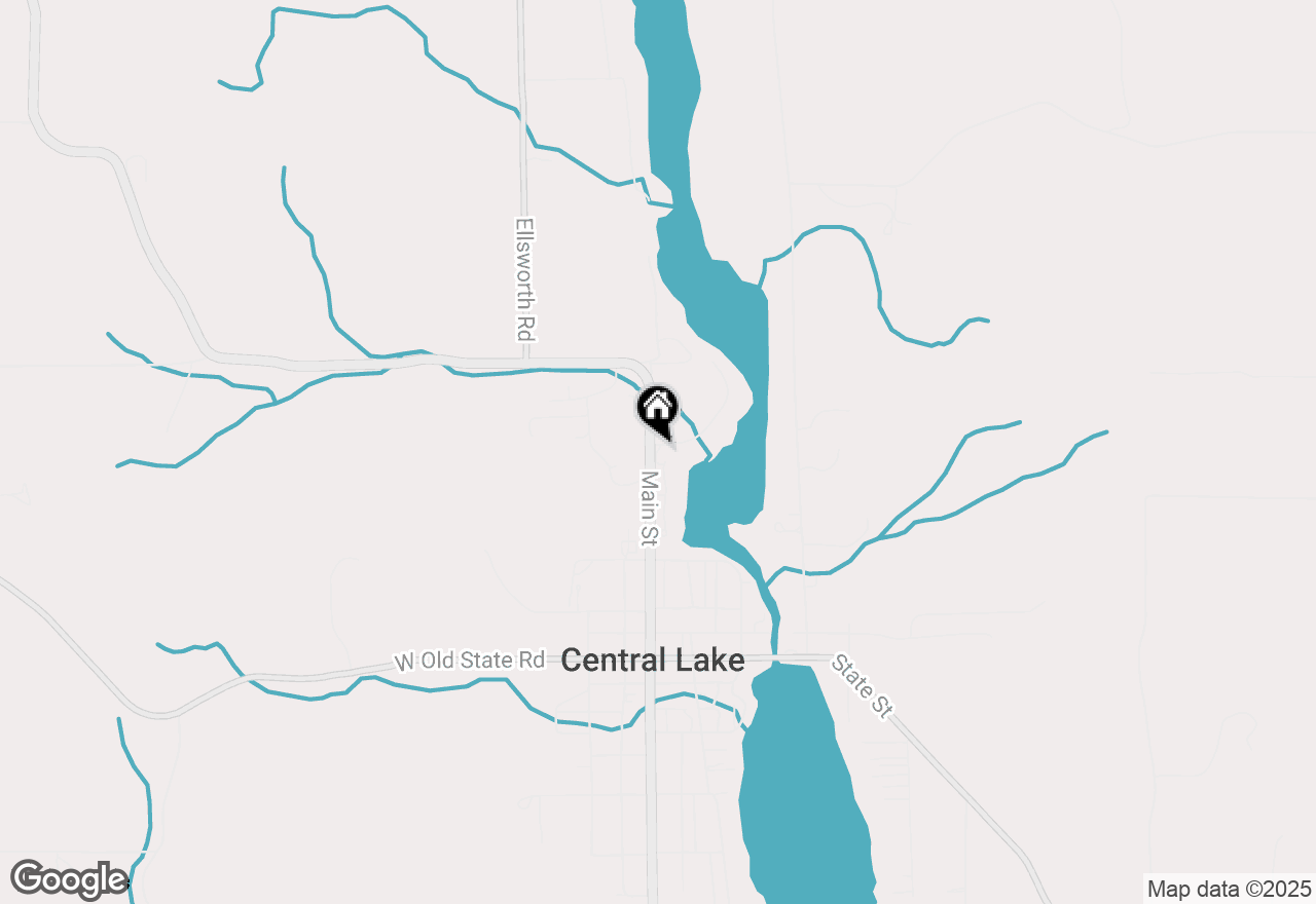 Map of 2819 West Shore Drive, Central Lake, MI 49622