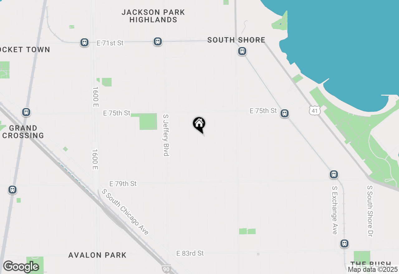 Map of 7624 S Paxton Avenue, Chicago, IL 60649