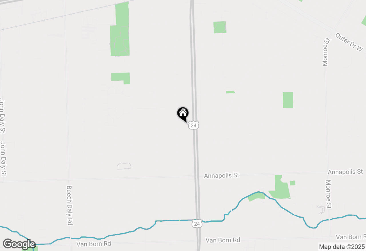 Map of 24126 Dartmouth Street, Dearborn, MI 48124