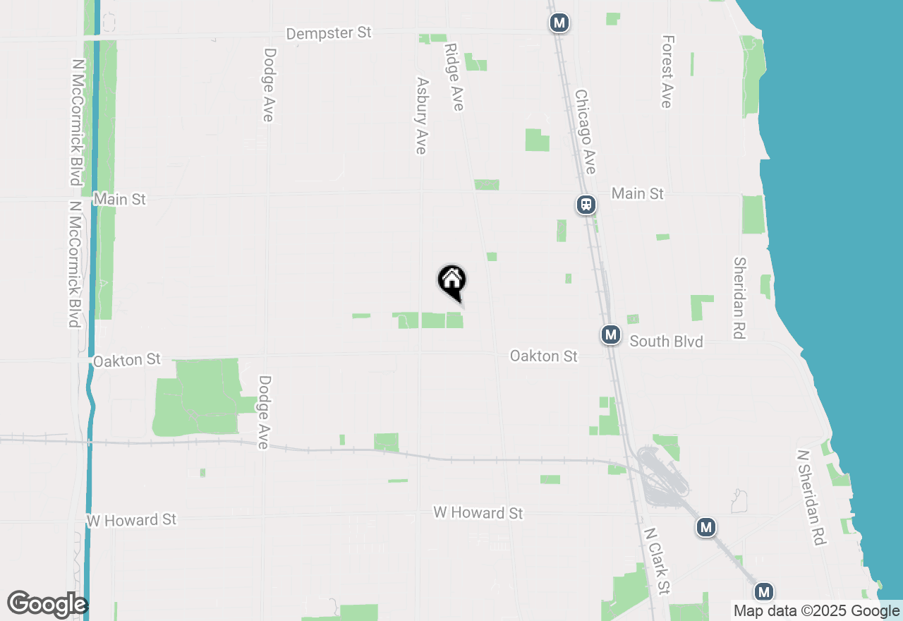 Map of 553 Barton Avenue, Evanston, IL 60202