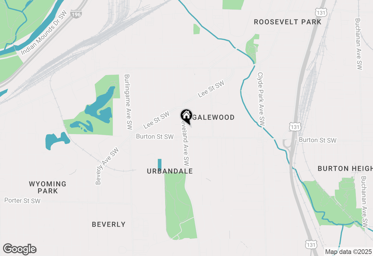 Map of 1948 Cleveland Avenue Sw, Wyoming, MI 49509
