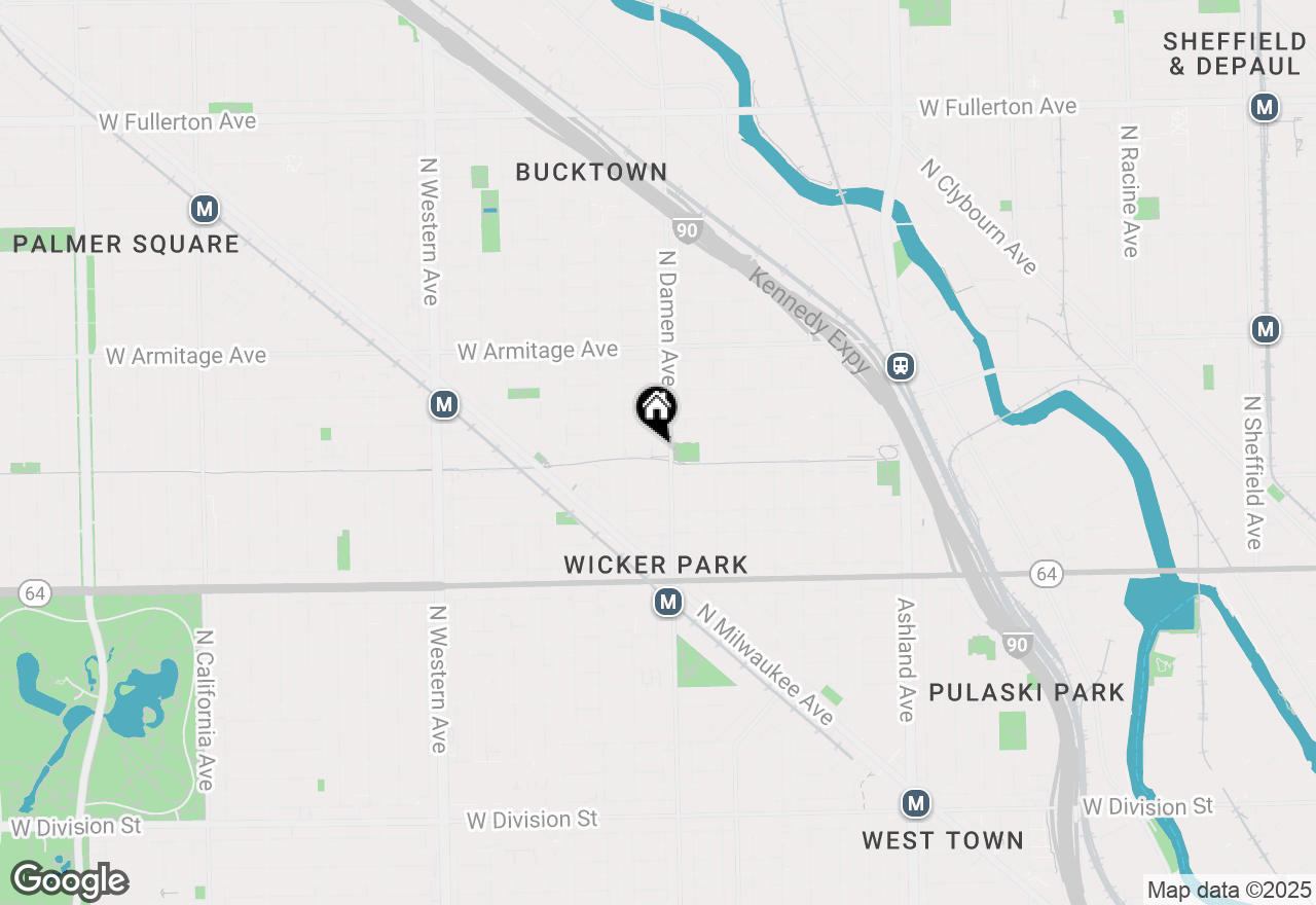 Map of 2007 W Churchill Street #406, Chicago, IL 60647