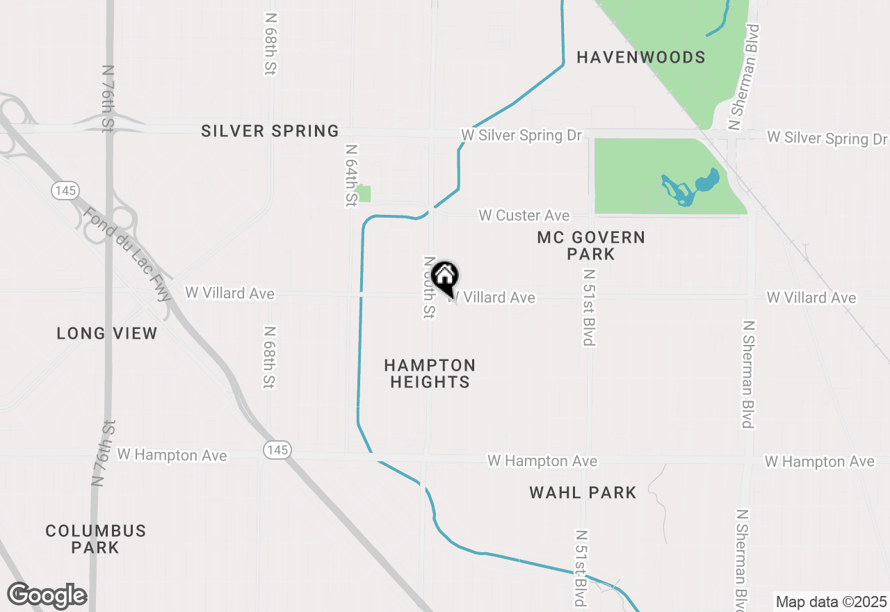 Map of 5163 N 58th St, Milwaukee, WI 53218