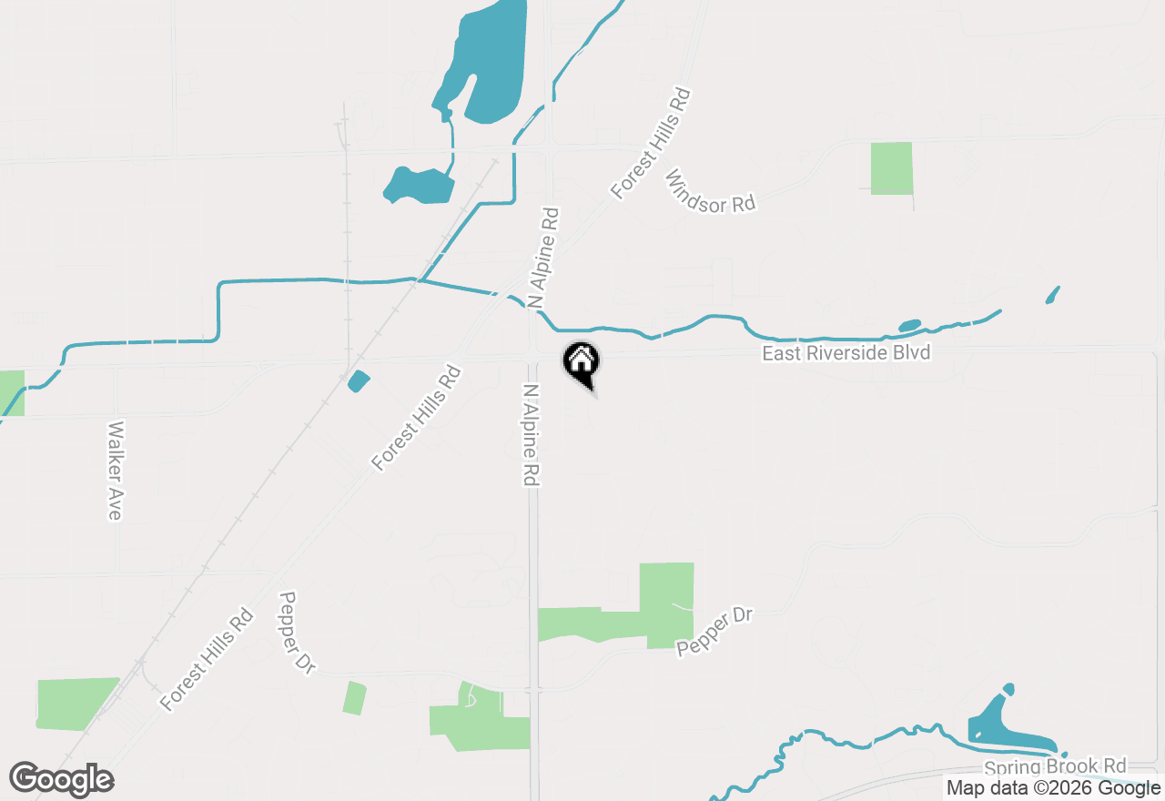 Map of 6985 Hiatt, Rockford, IL 61114