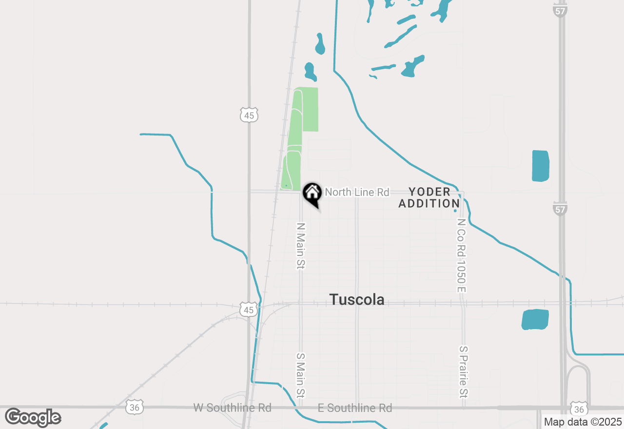 Map of 110 E Barker Street, Tuscola, IL 61953