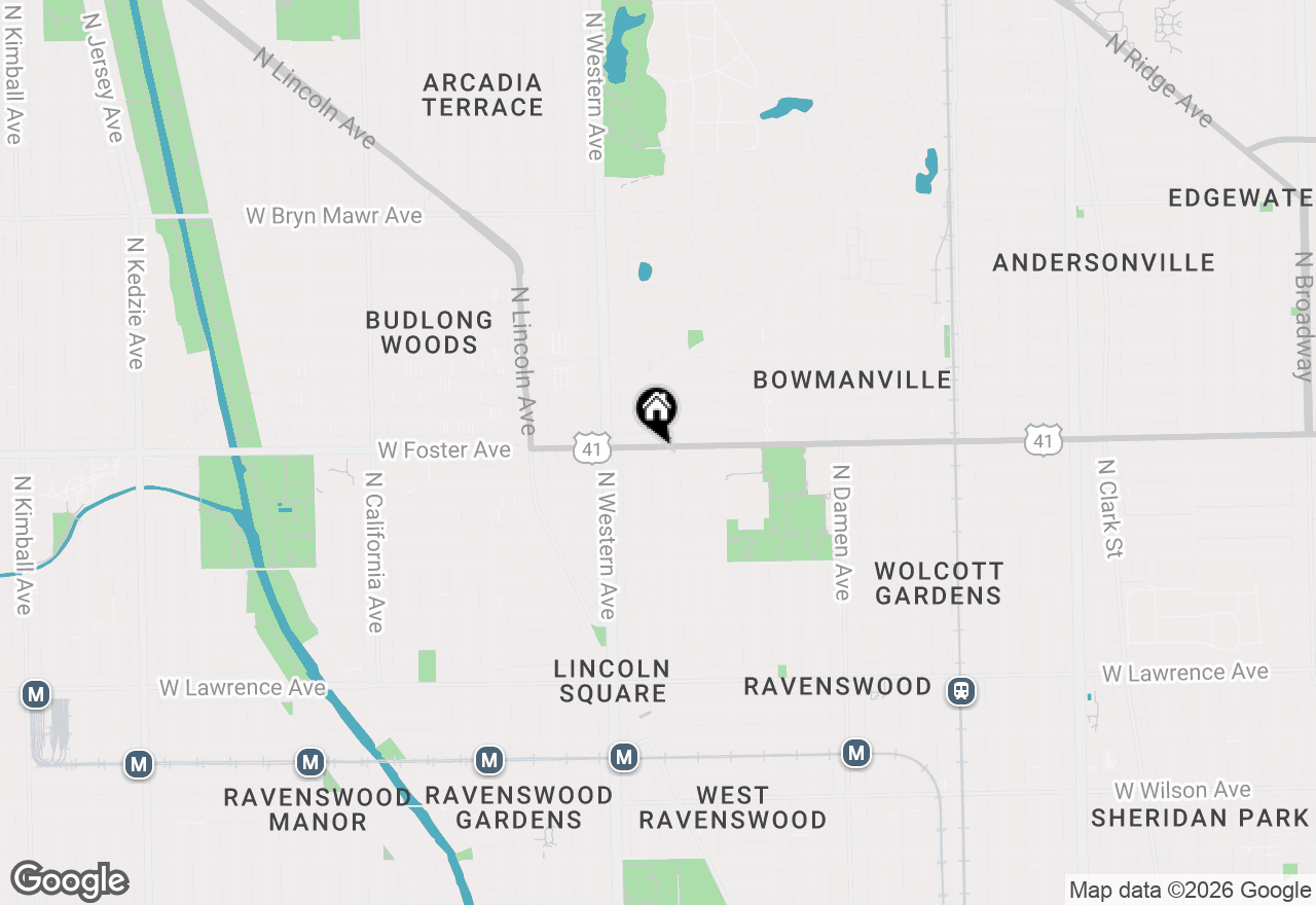 Map of 2307 W Foster Avenue #2, Chicago, IL 60625