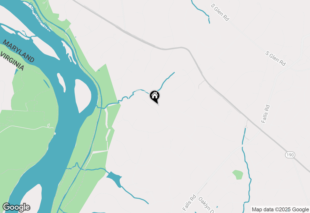 Map of 10909 Burbank Drive, Potomac, MD 20854