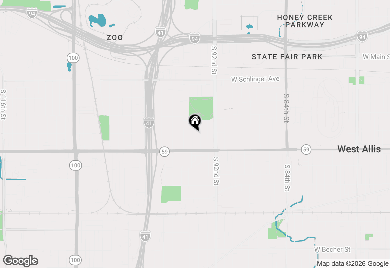 Map of 1300 S 95th St, West Allis, WI 53214