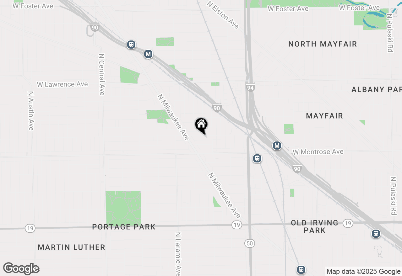 Map of 5037 W Sunnyside Avenue, Chicago, IL 60630