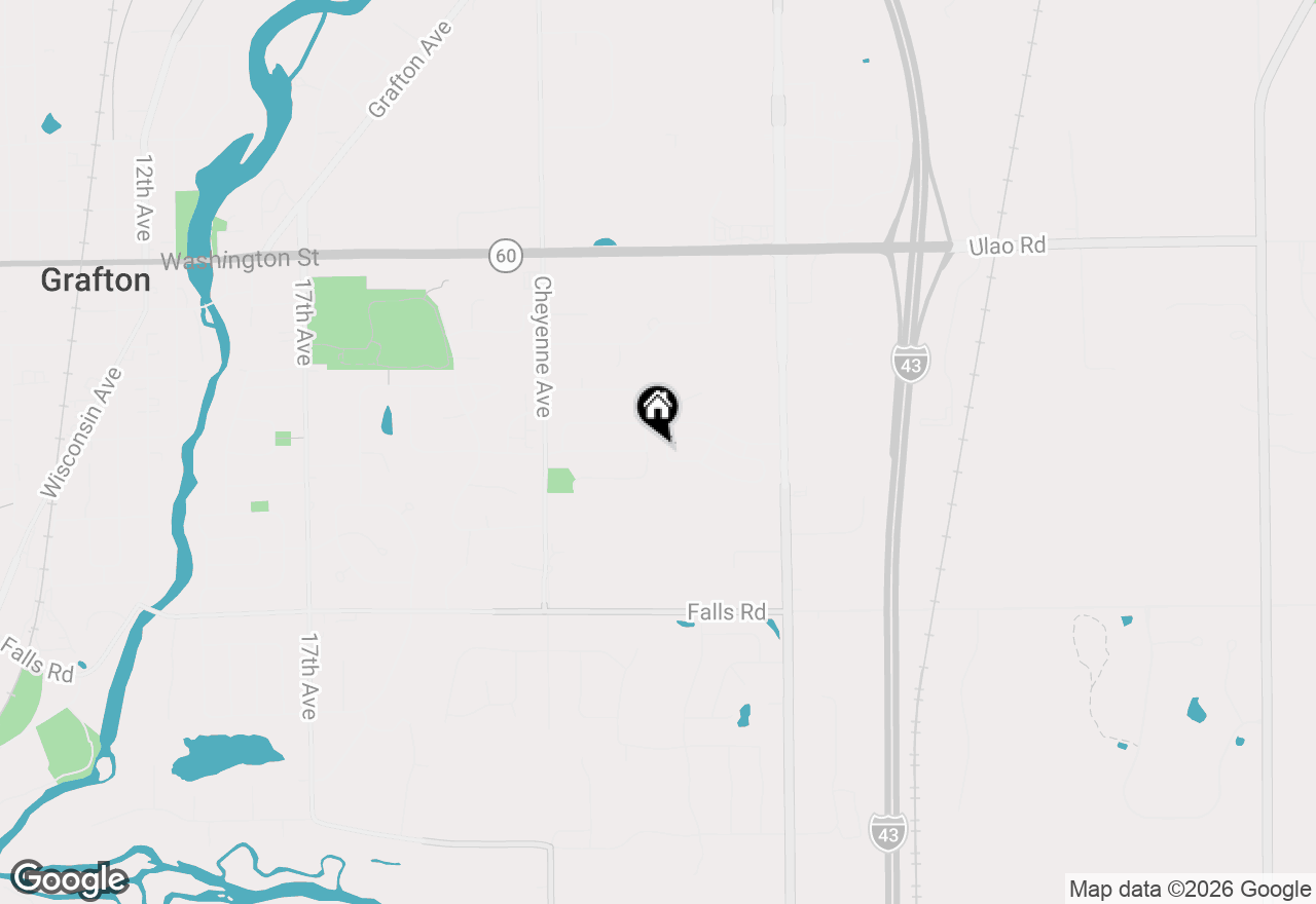 Map of 1668 Iroquois Ave, Grafton, WI 53024