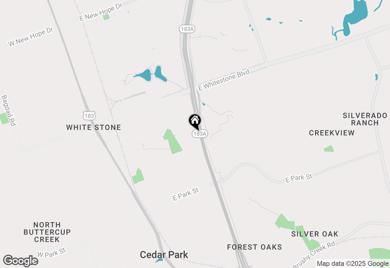 Map of 721 Settlement St, Cedar Park, TX 78613