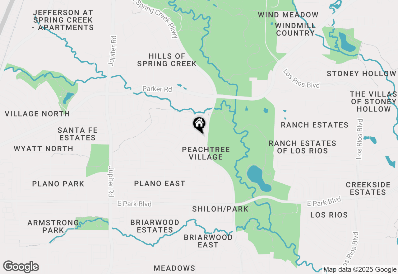 Map of 3121 Peachtree Lane, Plano, TX 75074
