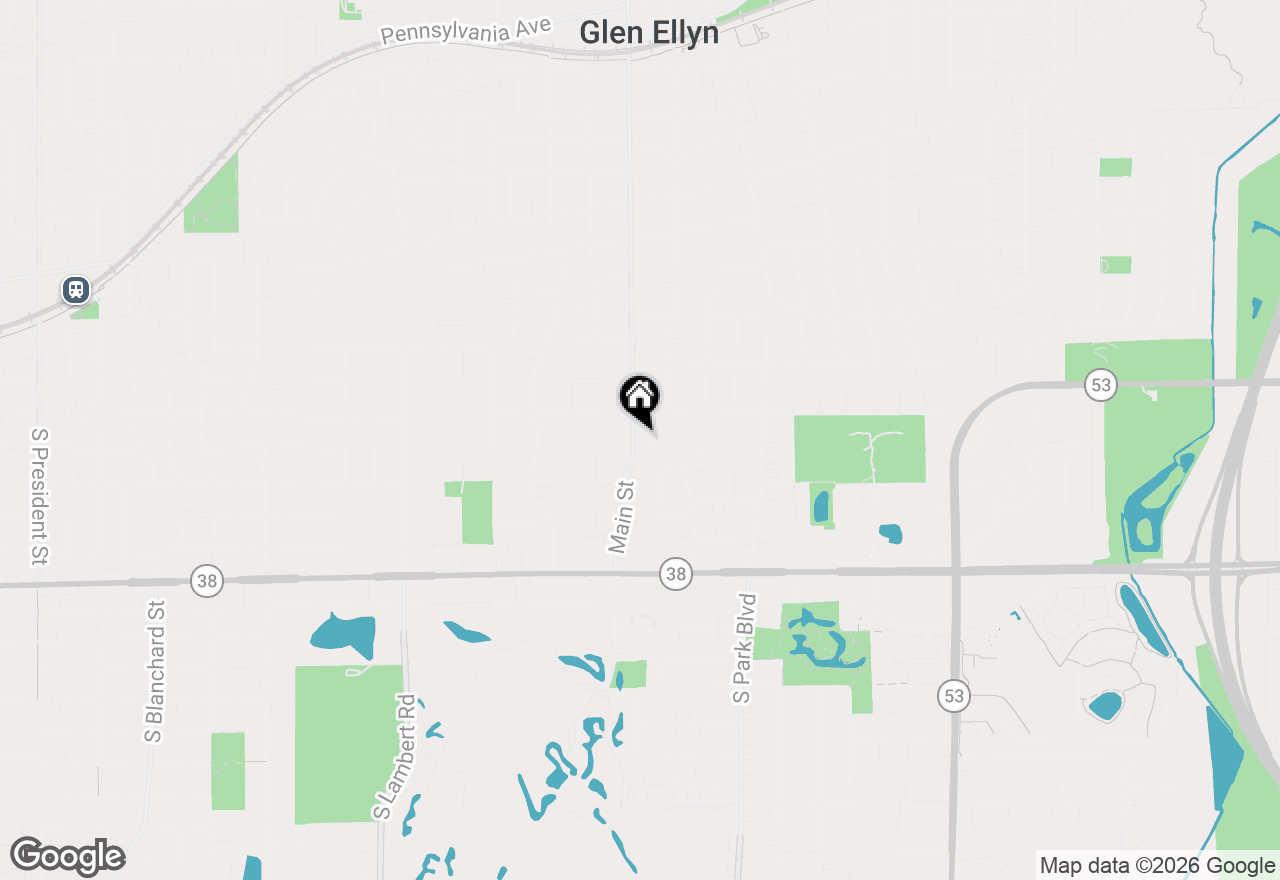 Map of 119 N Main Street, Glen Ellyn, IL 60137