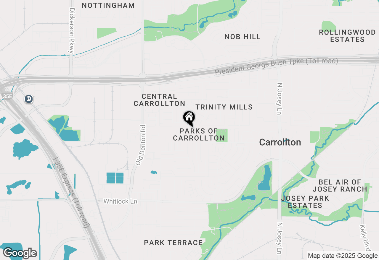 Map of 2224 Glacier Court, Carrollton, TX 75006