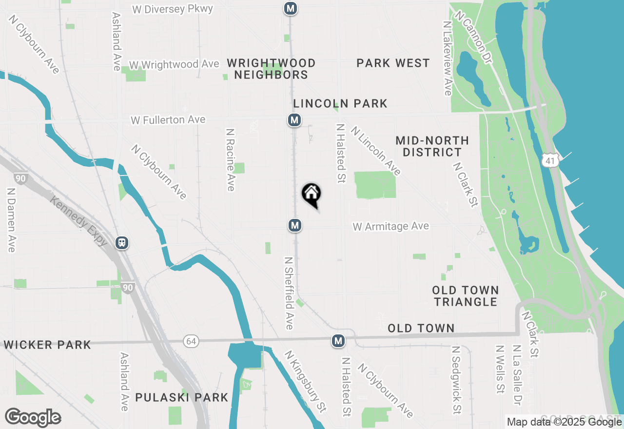 Map of 2028 N Fremont Street, Chicago, IL 60614