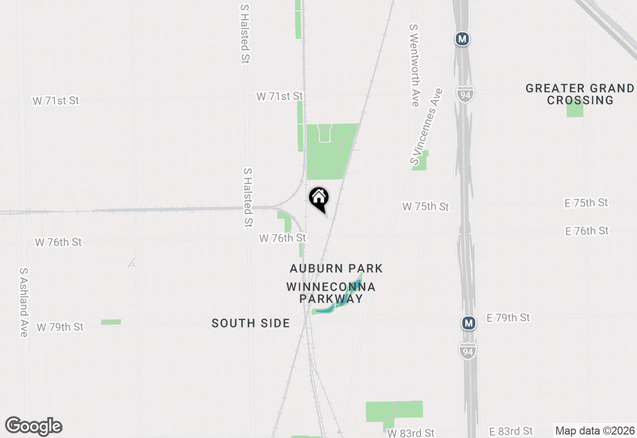 Map of 7521 S Parnell Avenue, Chicago, IL 60620