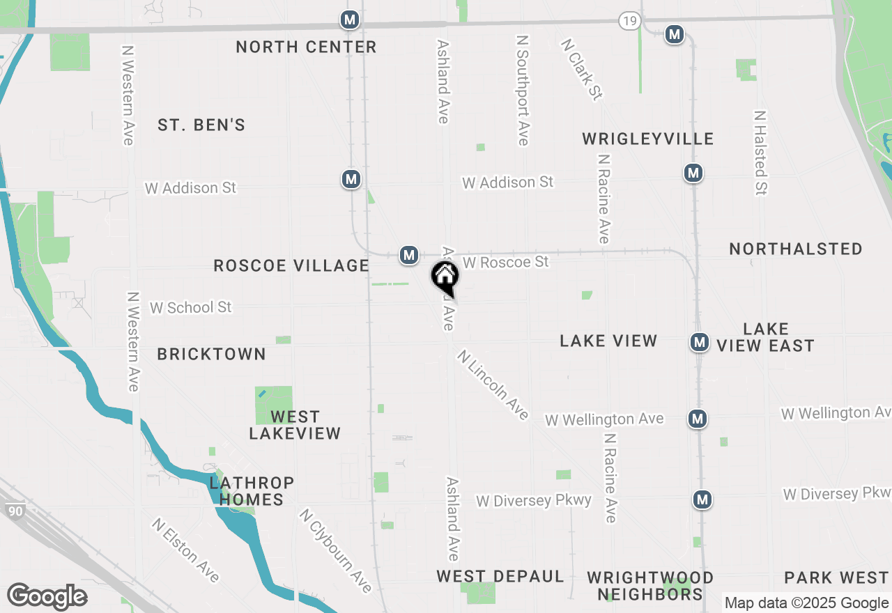 Map of 1601 W School Street #402, Chicago, IL 60657