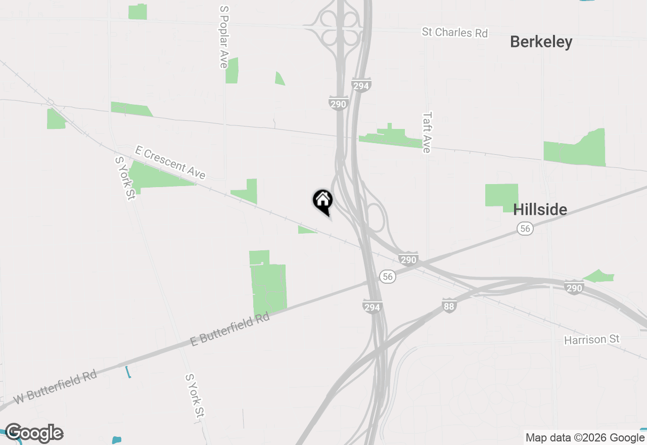 Map of 705 S Edgewood Avenue, Elmhurst, IL 60126