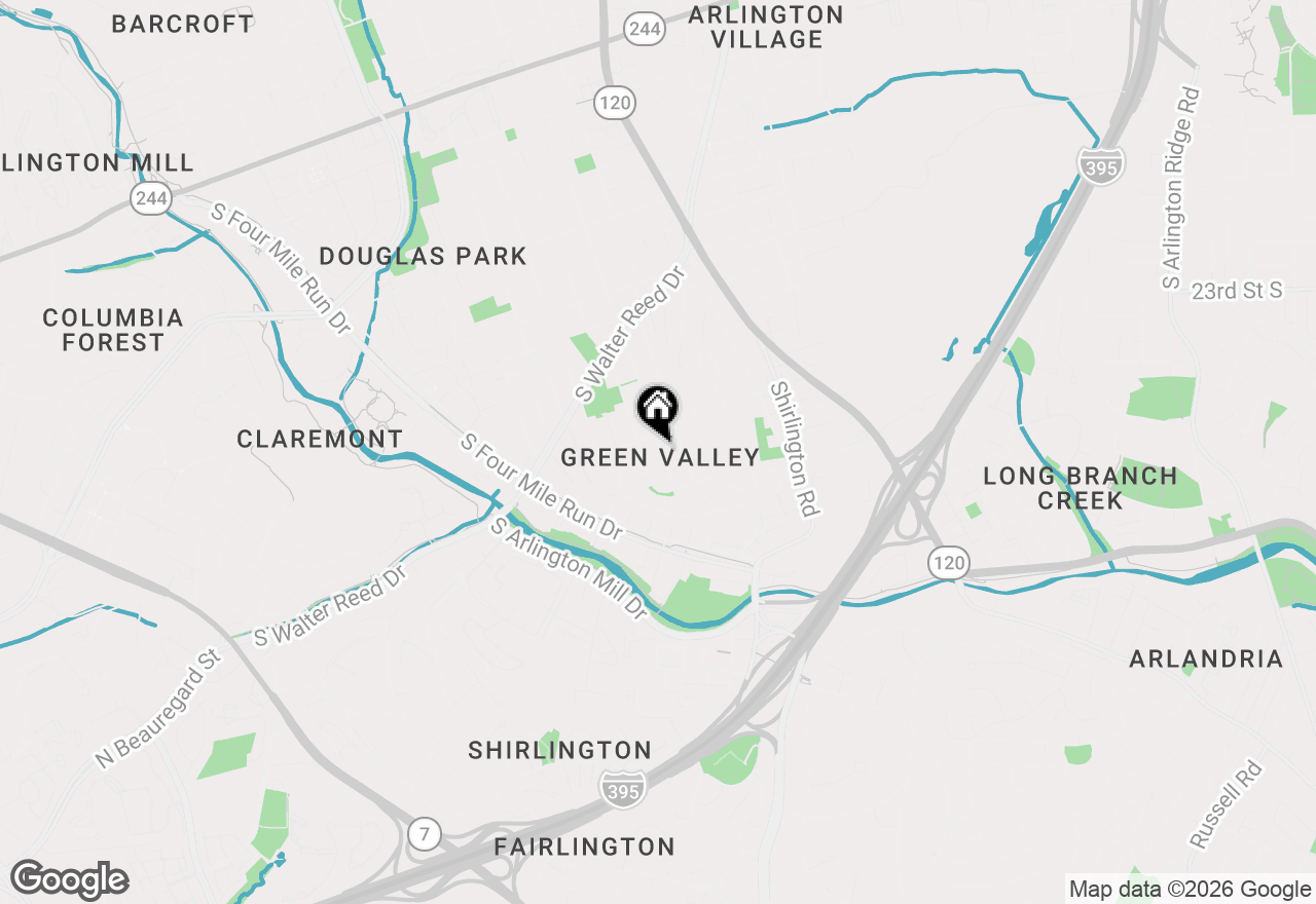 Map of 2210 S Nelson Street, Arlington, VA 22206