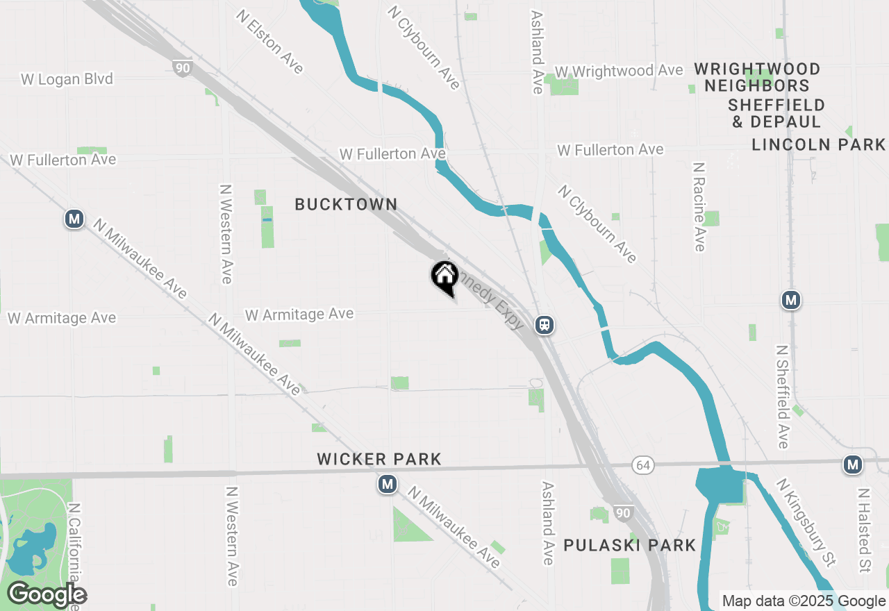 Map of 1834 W Armitage Avenue #1, Chicago, IL 60622