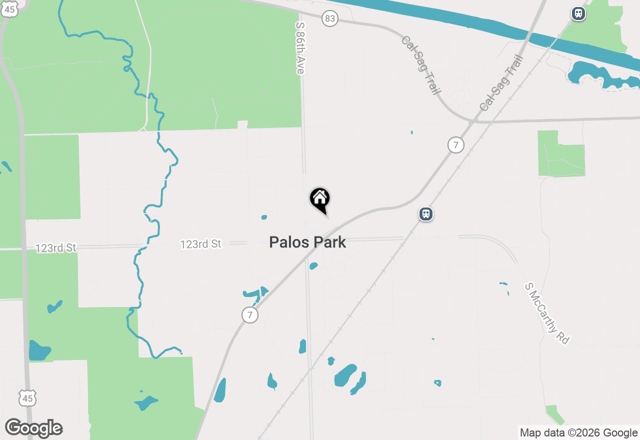 Map of 8510 W 122nd Place, Palos Park, IL 60464