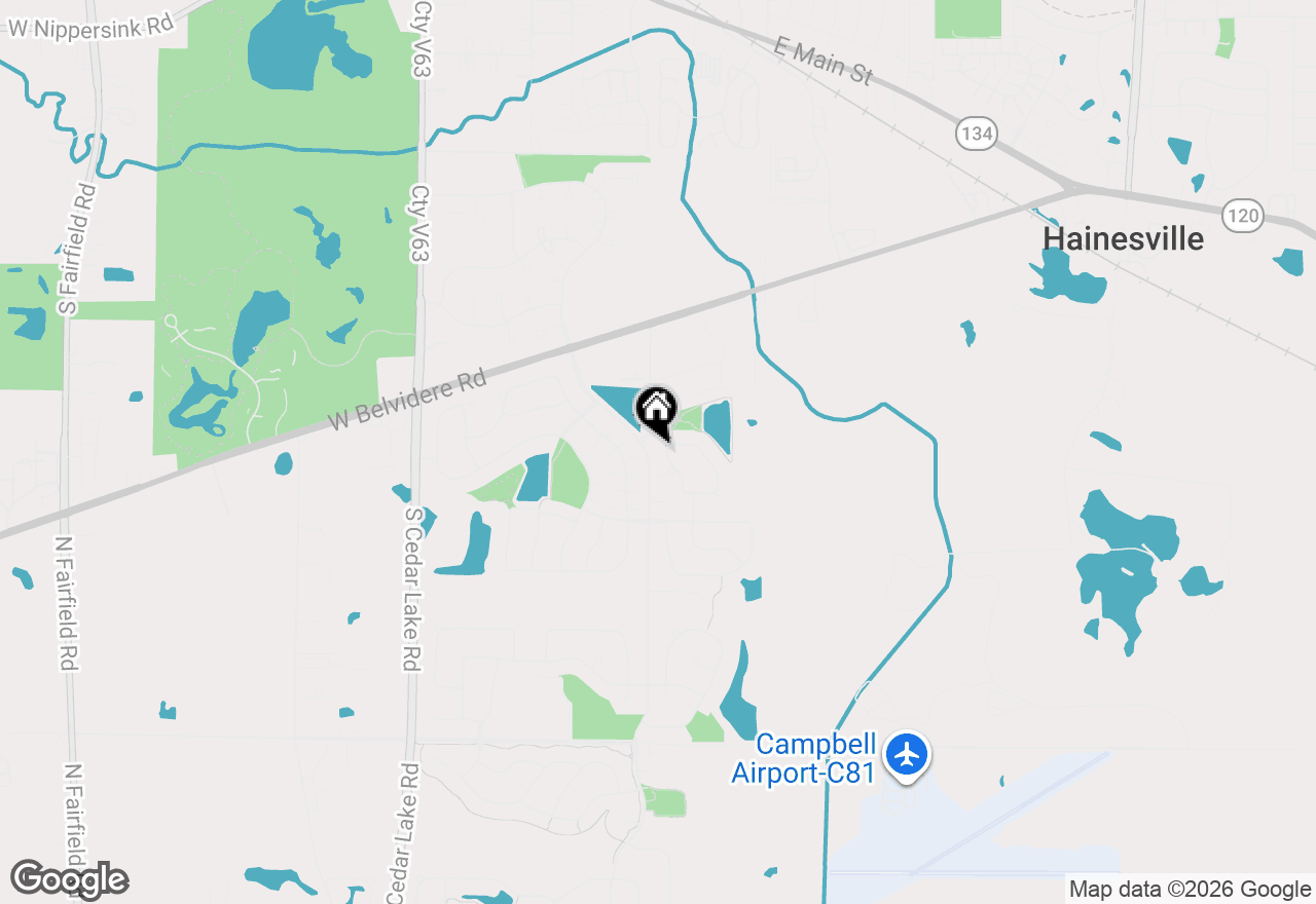 Map of 604 S Curran Road, Round Lake, IL 60073