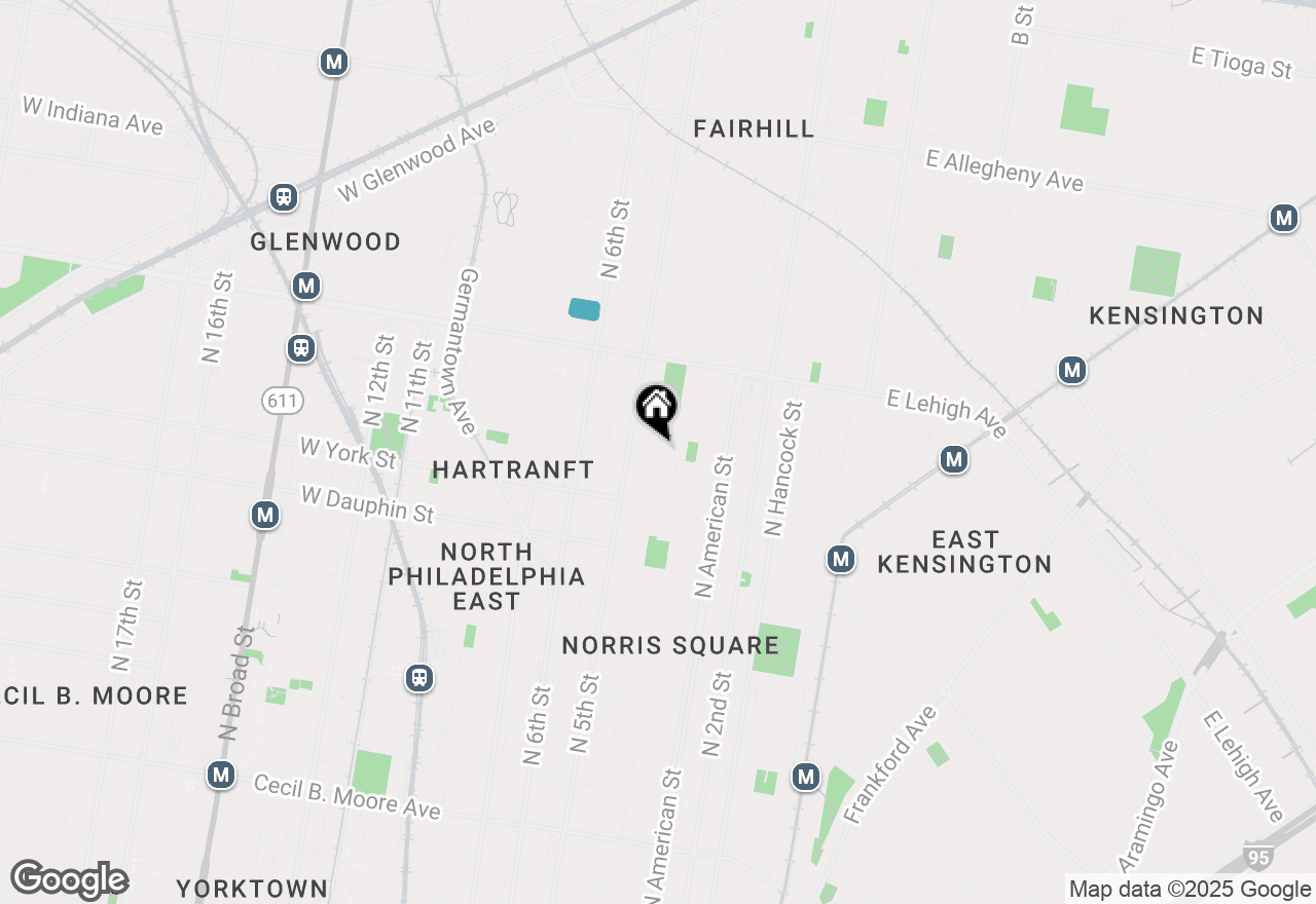 Map of 417 W Cumberland Street #2, Philadelphia, PA 19133