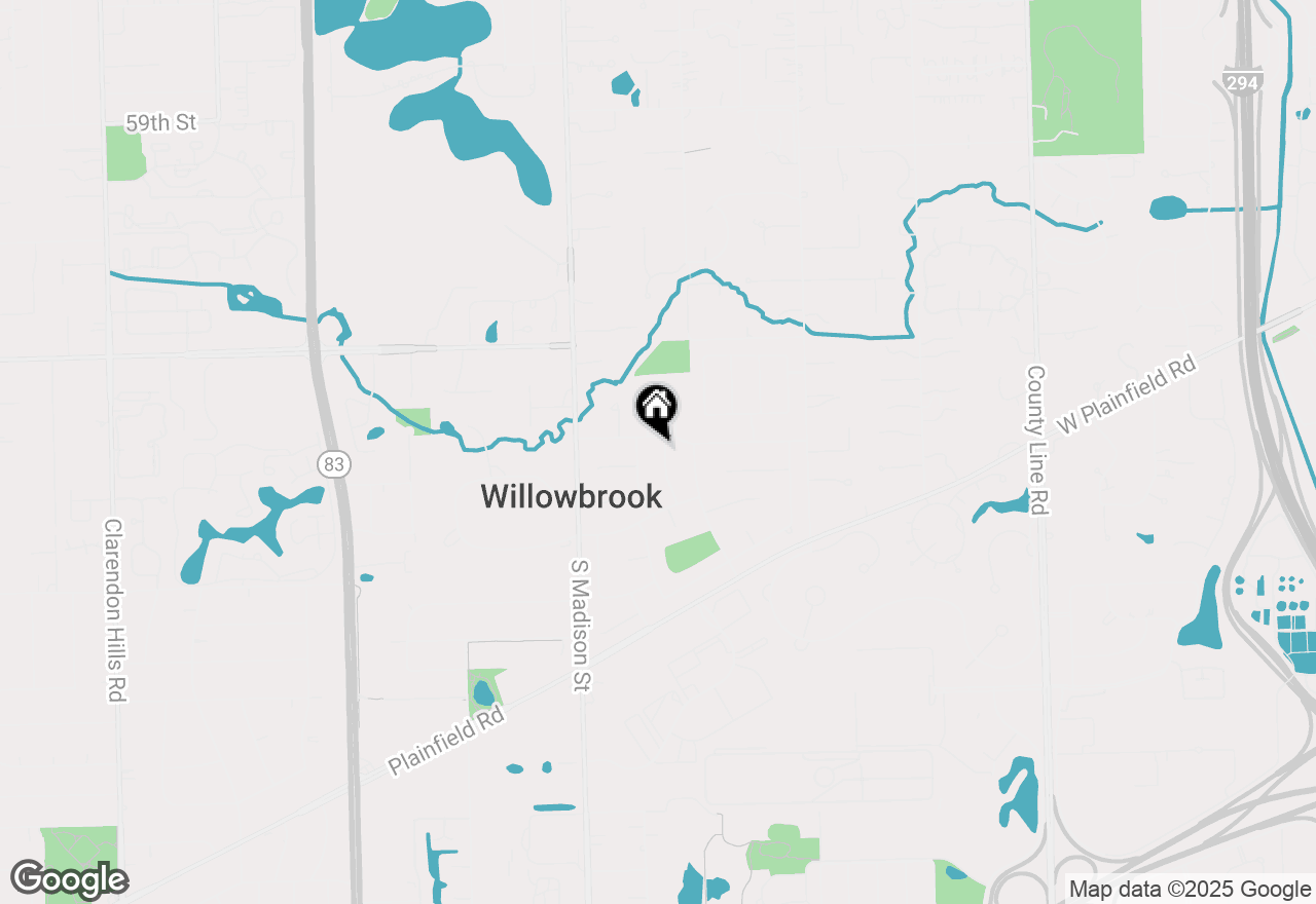 Map of 6448 Cambridge Road, Willowbrook, IL 60527