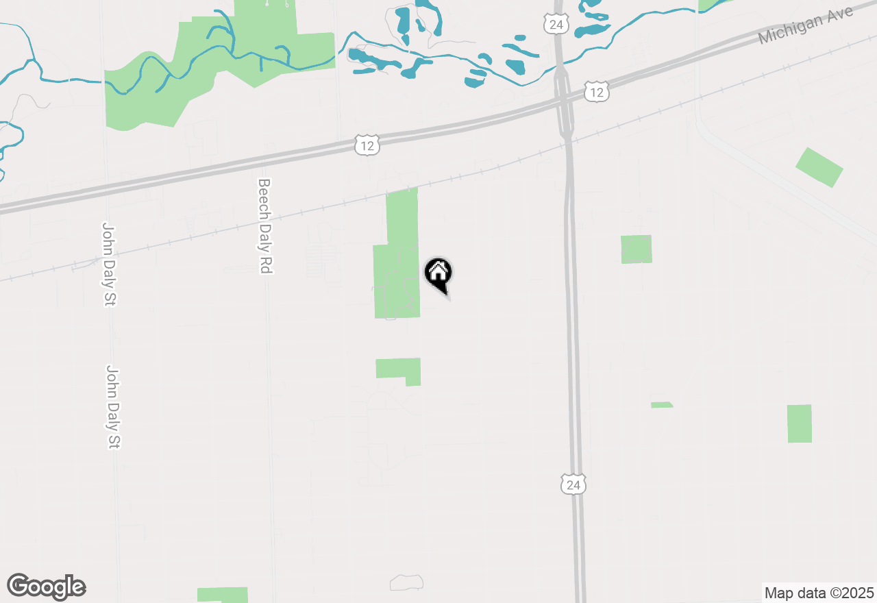 Map of 24837 Princeton Street, Dearborn, MI 48124