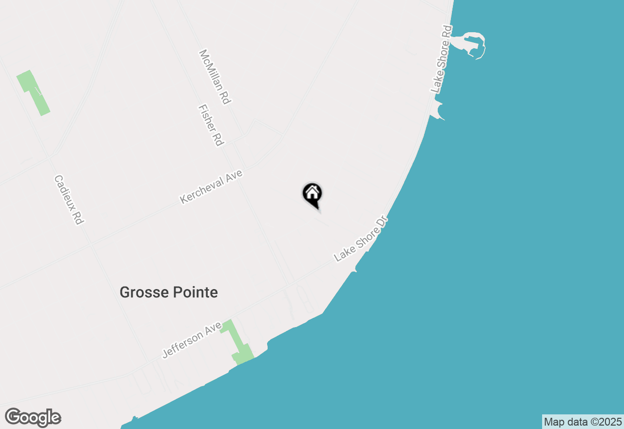Map of 75 Grosse Pointe Blvd, Grosse Pointe Farms, MI 48236