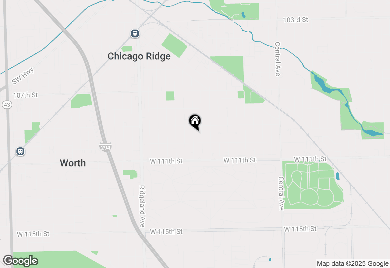 Map of 10925 Lyman Avenue, Chicago Ridge, IL 60415
