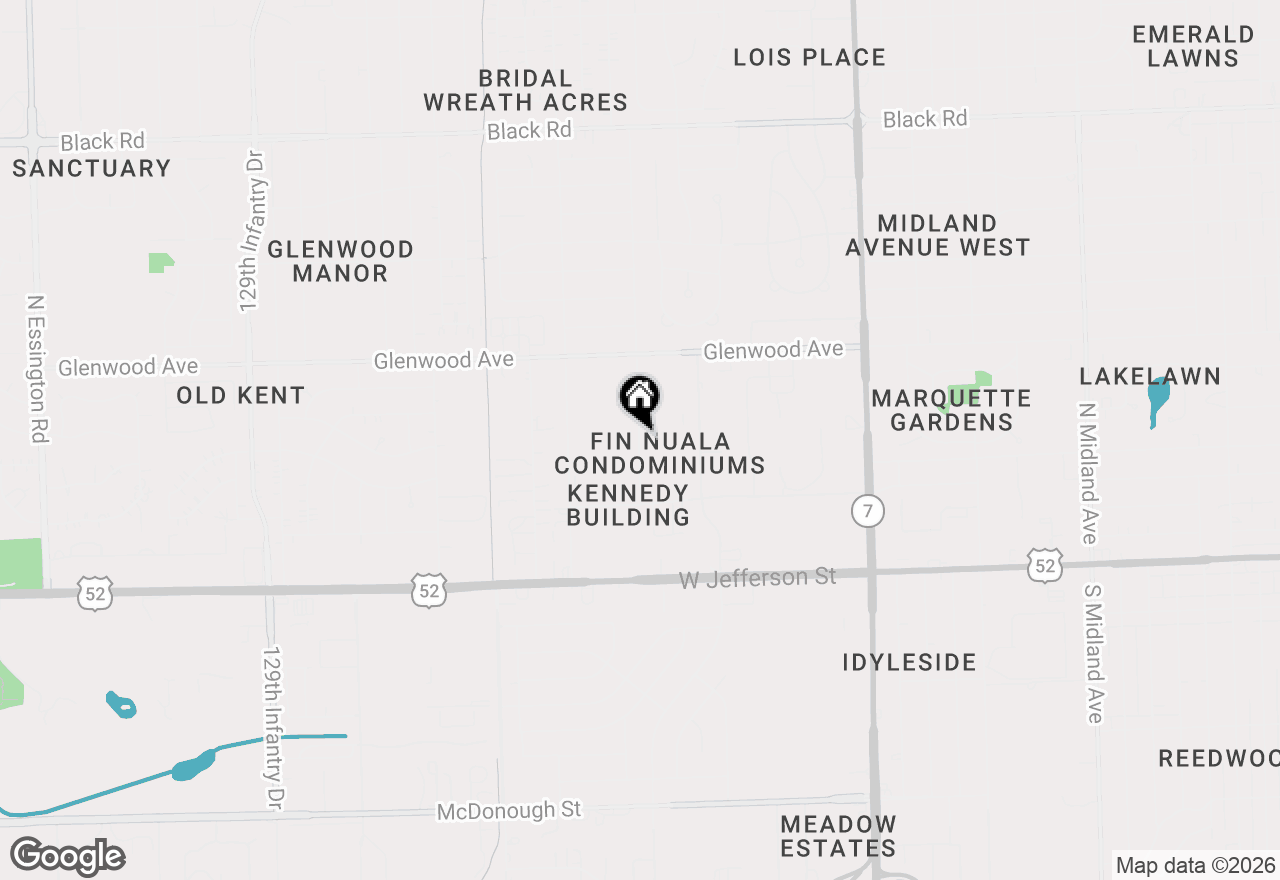 Map of 218 Madison Street #3B, Joliet, IL 60435