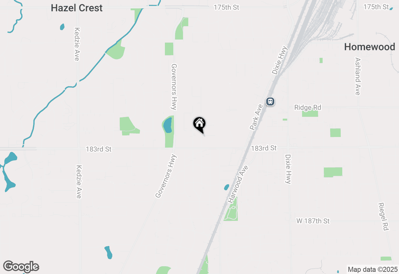 Map of 18210 Perth Avenue, Homewood, IL 60430