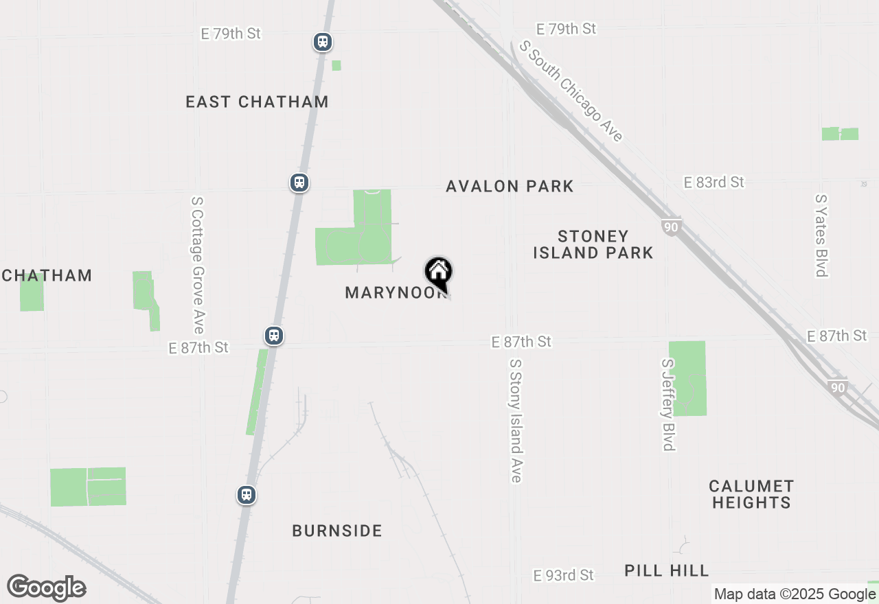 Map of 1406 E 86th Street, Chicago, IL 60619