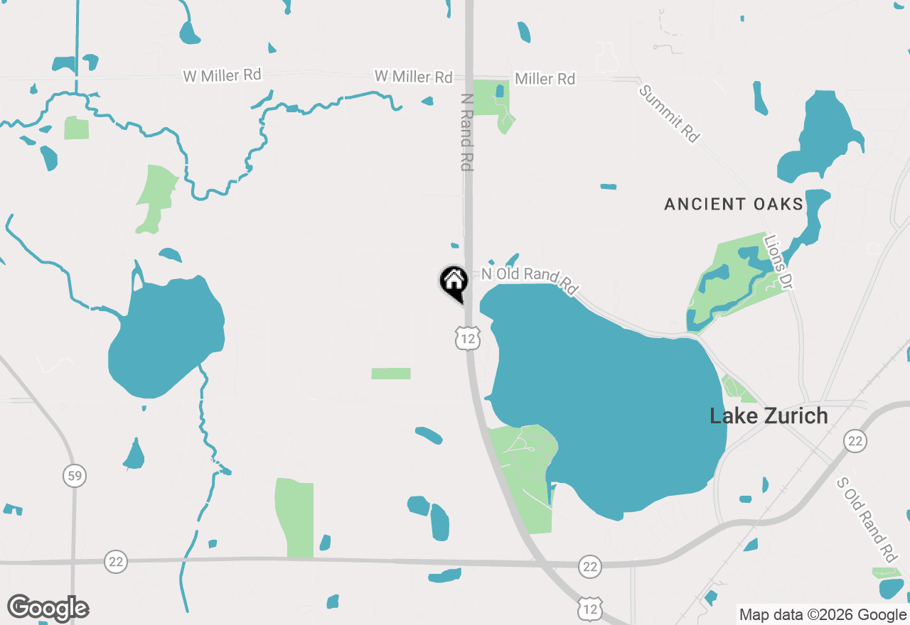 Map of 921 Country Club Road, Lake Zurich, IL 60047