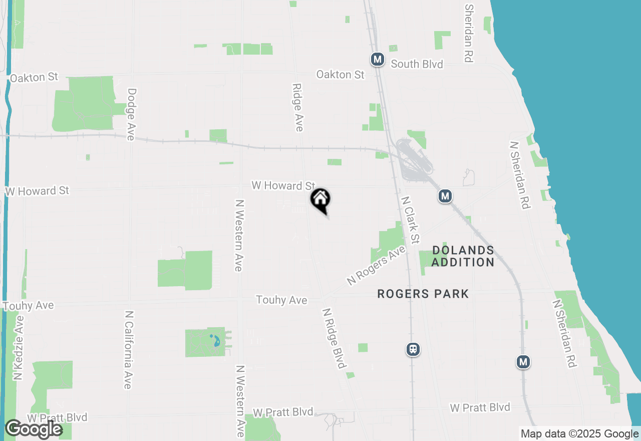 Map of 7446 N Hoyne Avenue #2, Chicago, IL 60645