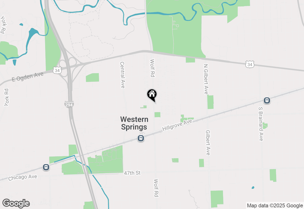 Map of 4142 Wolf Road, Western Springs, IL 60558