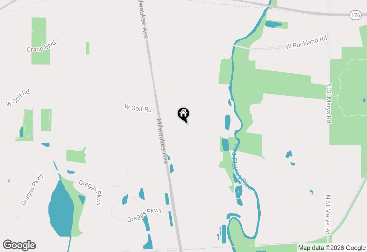 Map of 612 Paddock Lane, Libertyville, IL 60048