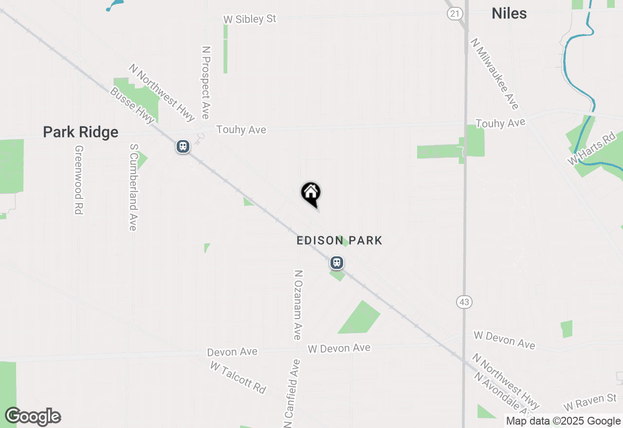 Map of 6855 N Northwest Highway #2C, Chicago, IL 60631