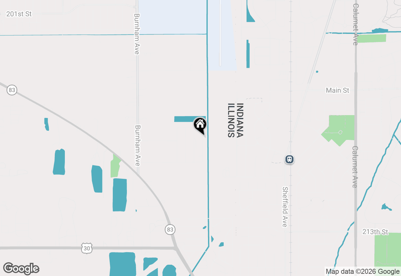 Map of 20824 Elwood Street, Lynwood, IL 60411