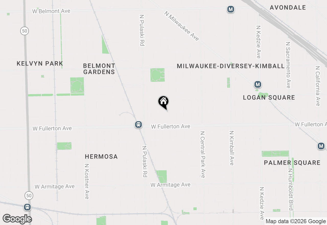 Map of 3845 W Altgeld Street #G, Chicago, IL 60647
