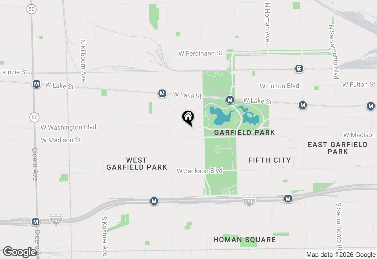 Map of 3849 W Washington Boulevard, Chicago, IL 60624