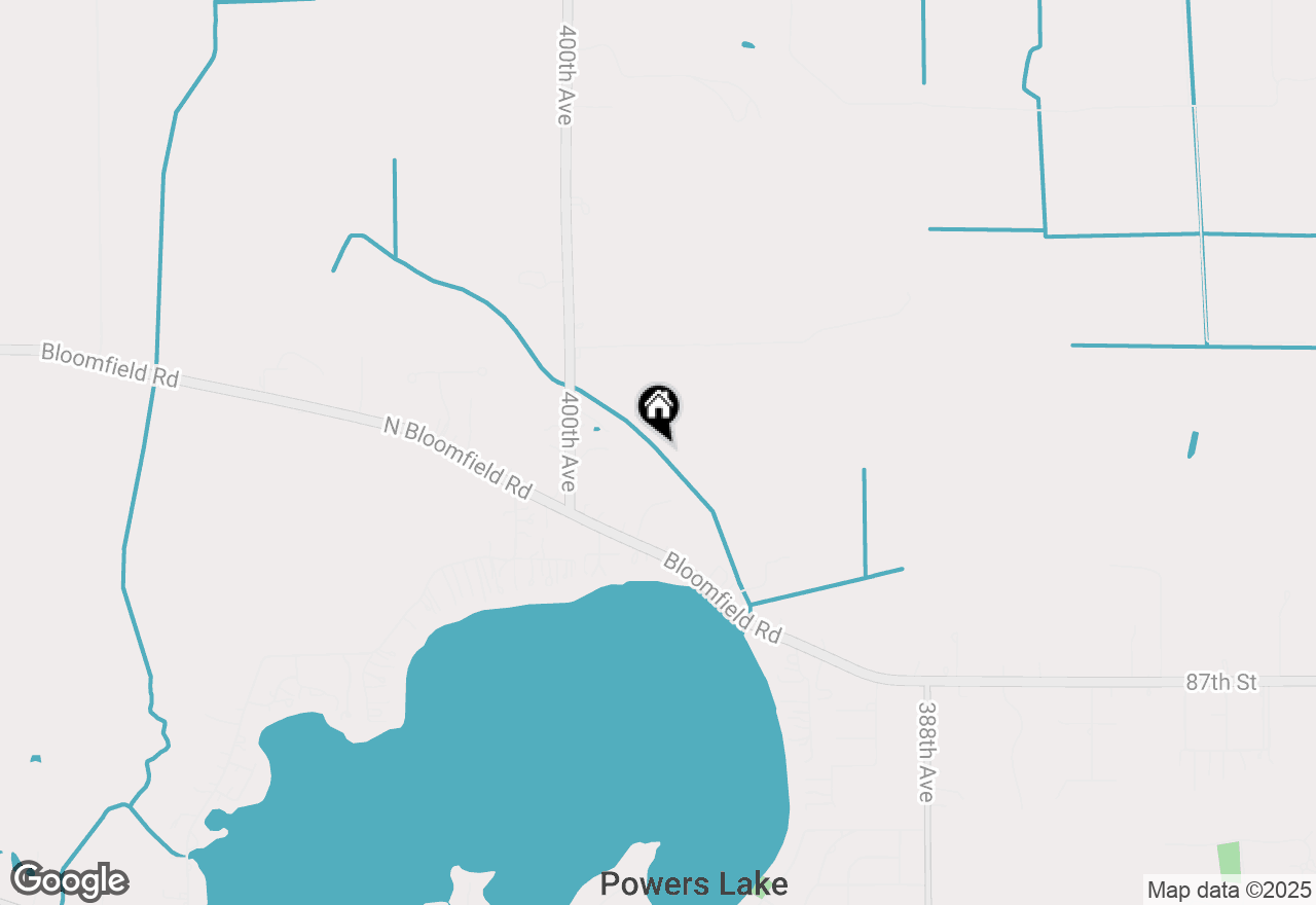 Map of 39740 Bloomfield Rd, Burlington, WI 53105