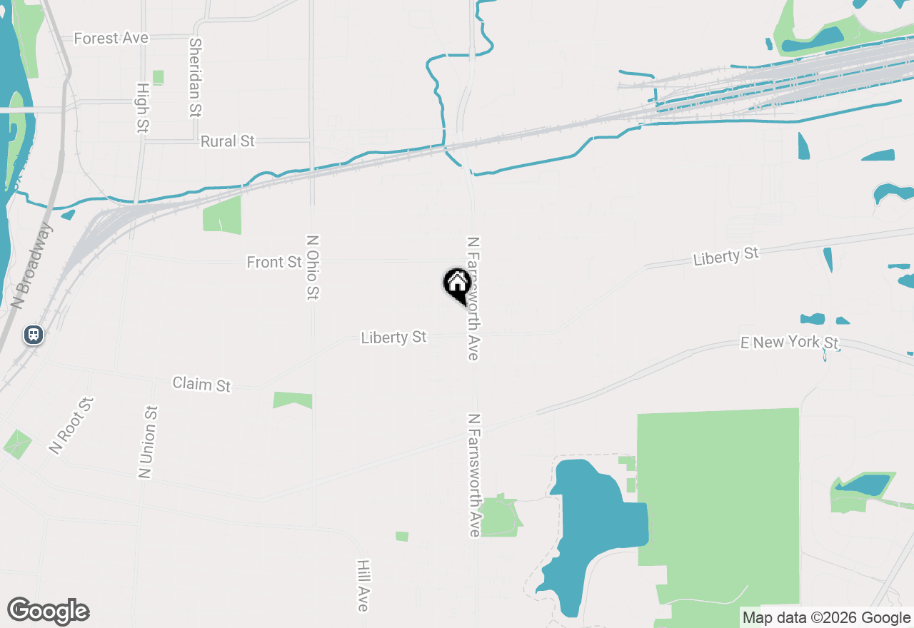 Map of 1327 Superior Street, Aurora, IL 60505