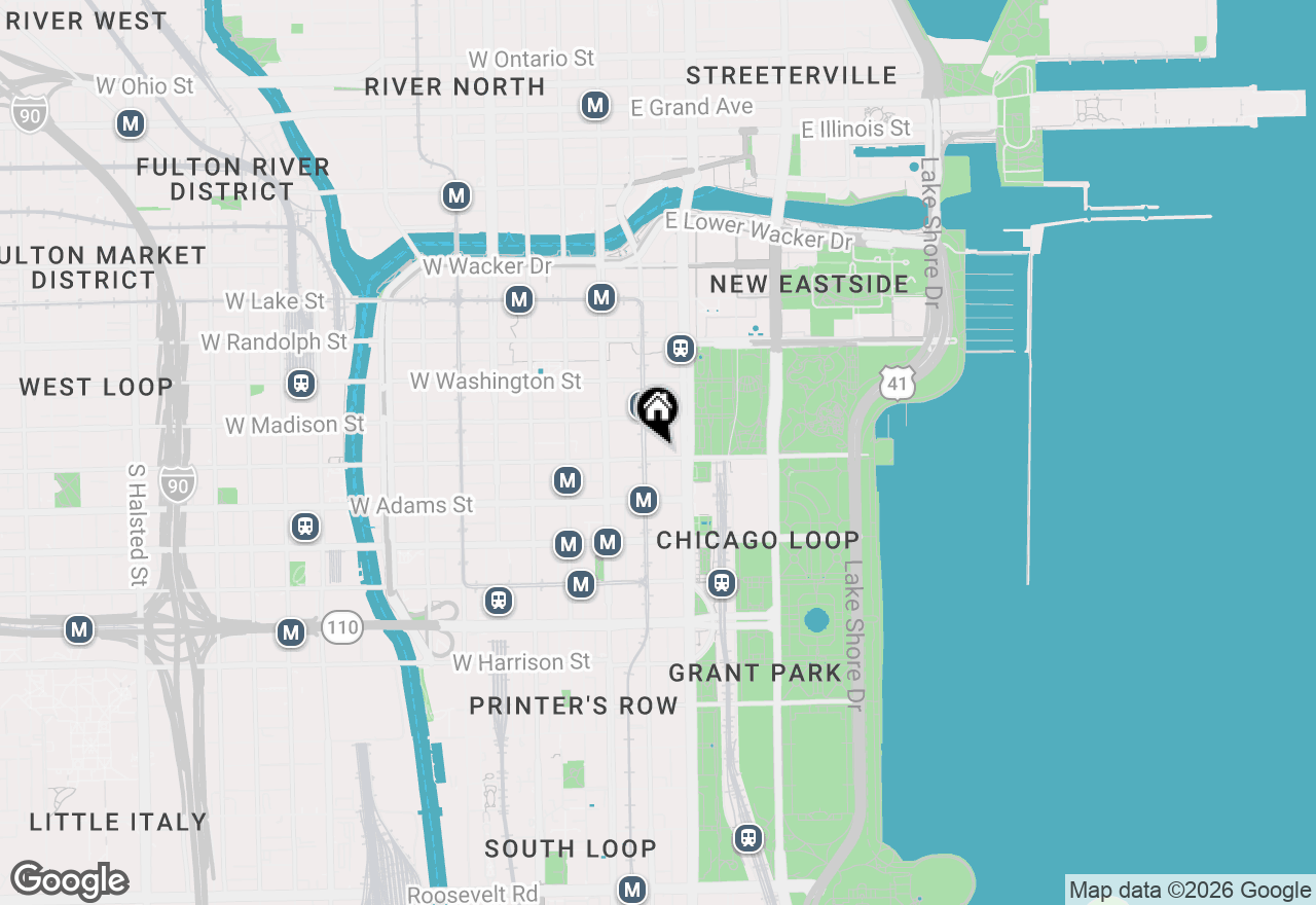 Map of 60 E Monroe Street #1905, Chicago, IL 60603