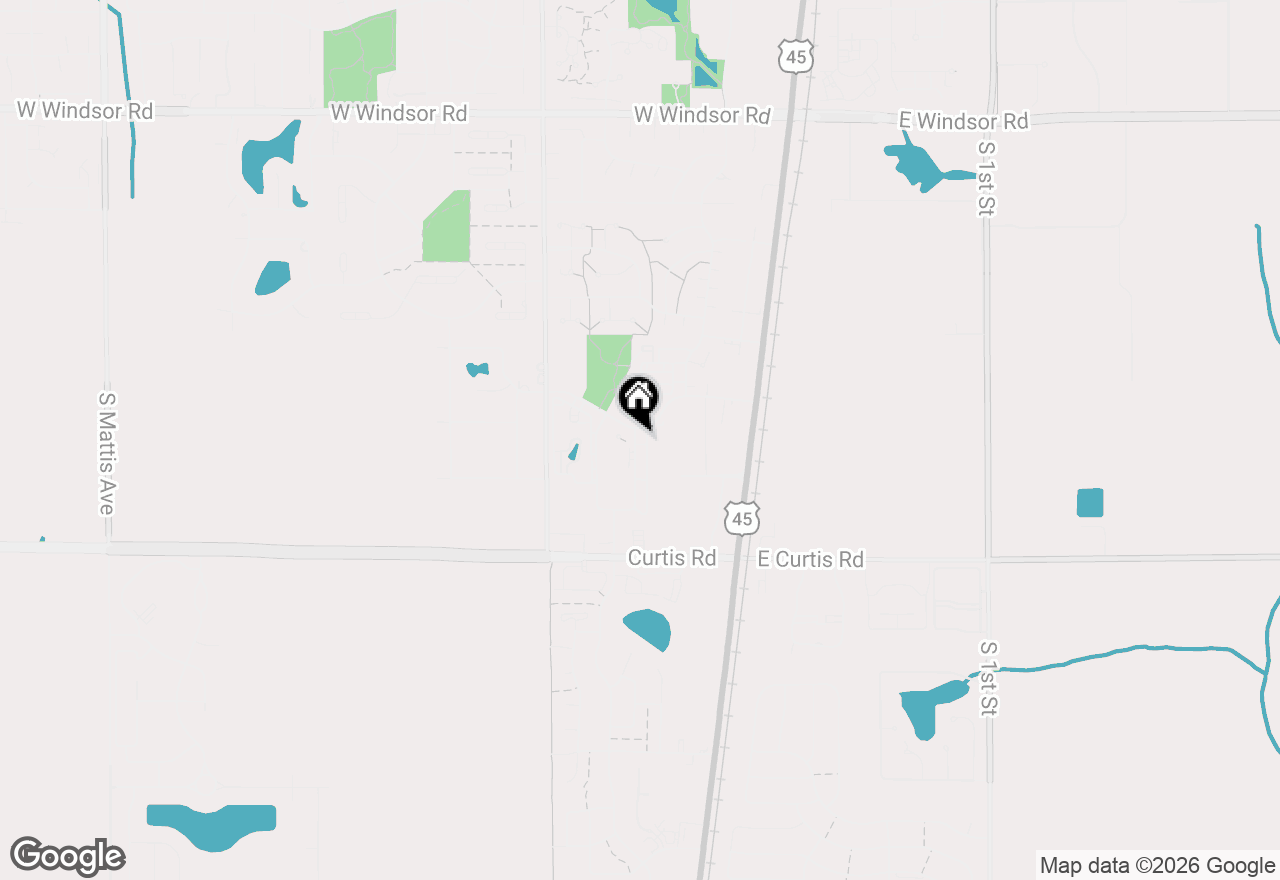 Map of 1220 Quail Run #1, Savoy, IL 61874